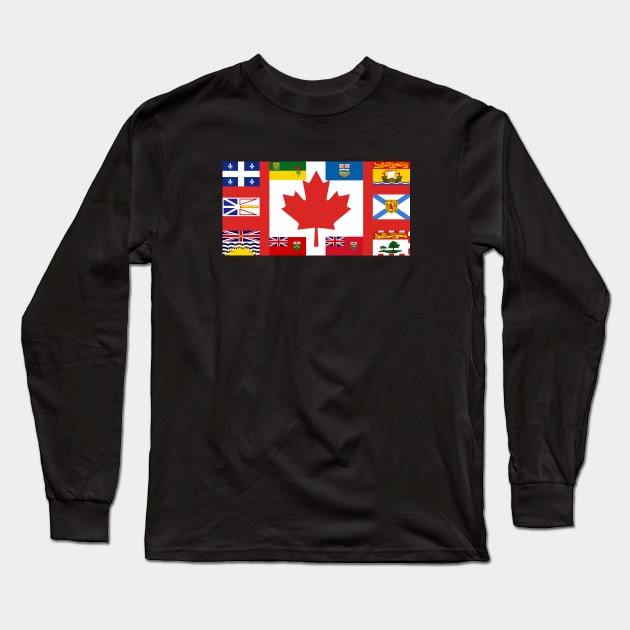 United Canada Long Sleeve T-Shirt by Designs by Dyer